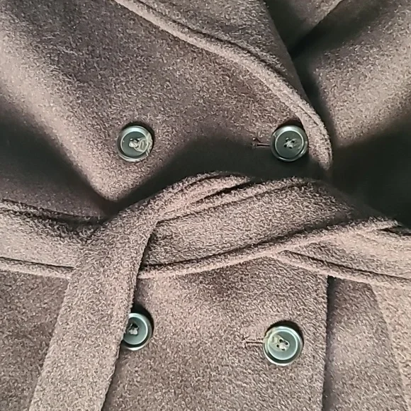 Abercrombie & Fitch Double-Breasted Wool-blend Coat in Dark Coffee - Picture 11 of 12